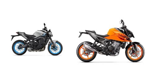 Motorrad Vergleich Yamaha MT 09 2025 Vs KTM 990 Duke 2025