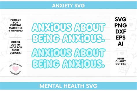 Anxiety Svg Mental Health Svg Anxious Svg