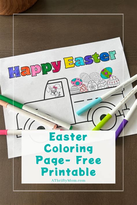 Happy Easter Free Printable A Thrifty Mom