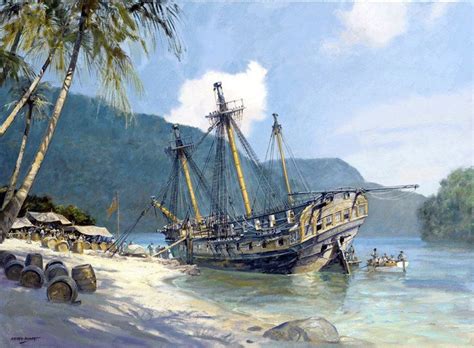 Geoff Hunt Hornblower Print Pacific Haven Ship Paintings Sailing