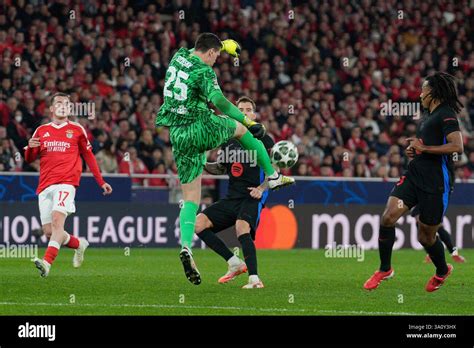 Kerem Aktuerkoglu Of SL Benfica L Wojciech Szczesny Of FC Barcelona