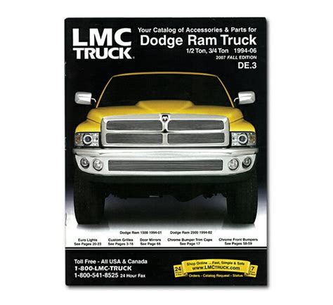 1997 Dodge Ram 1500 Parts Catalog