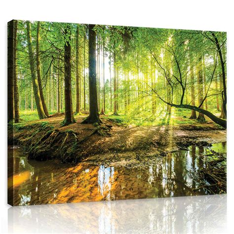 Impression Sur Toile For T Ensoleill Paysage Nature Moderne X Cm