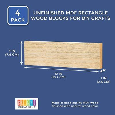 Unfinished Mdf Wood Blocks For Diy Crafts Wooden Square Sign Block