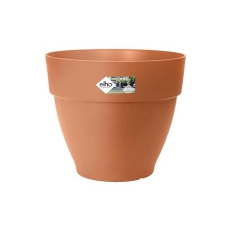 Elho Vibia Campana Pot De Fleurs Rond Marron X H Cm