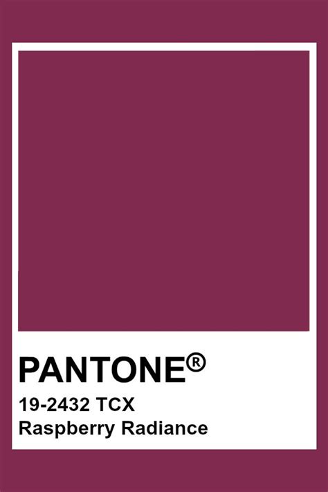 Pantone Tcx Raspberry Radiance Pantone Color Wine Pantone