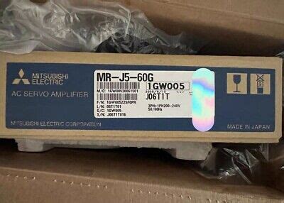 MR J5 60GNew Sealed Mitsubishi AC SERVO DRIVE MR J5 60G EBay