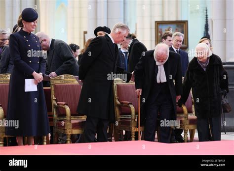 Brussels Belgium Th Feb Queen Mathilde Of Belgium King