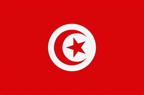 Drapeau blanc et rouge clipart tunisie drapeau étoile symboles