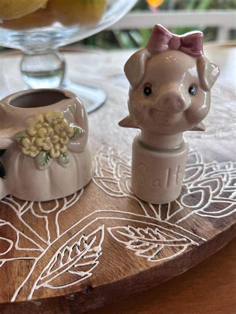 Vintage Fitz And Floyd Bride Groom Salt And Pepper Shakers Bobblehead