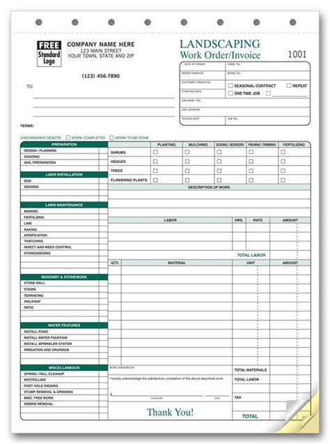 Landscape Estimate Template Social Media Template