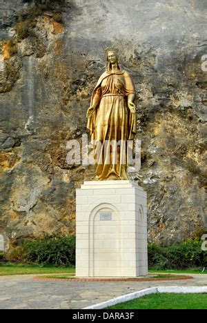 Virgin Mary Statue On The House Facade In Graz Styria Austria On