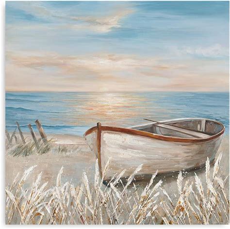 Cddposter Coastal Sailboat Canvas Art Stunning Beach Decor For Living