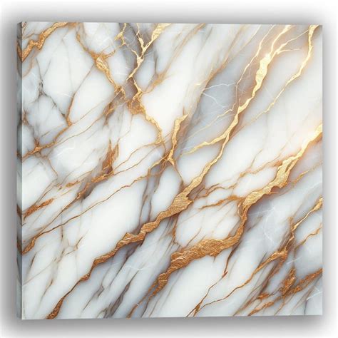 Mercer Radiant Veins Marble Elegance Impression Sur Toile Tendue