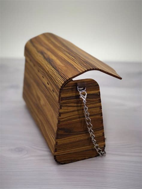 Wooden Bag Olive Wood Bag Wooden Clutch Bag Wooden Handbag Natural Wood