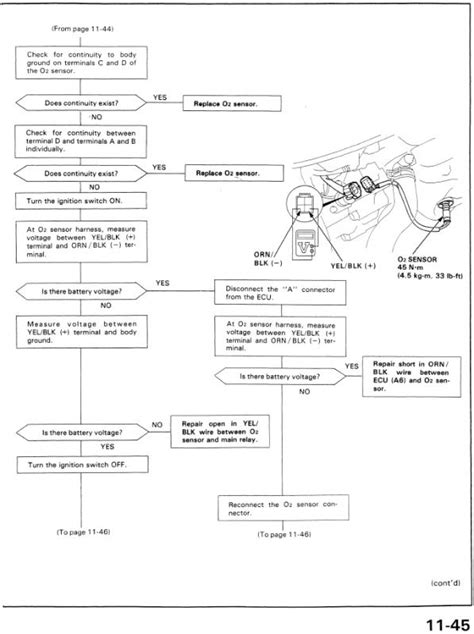 Heated O2 Sensor Wiring Diagram 1994 Honda Civic O2 Sensor W