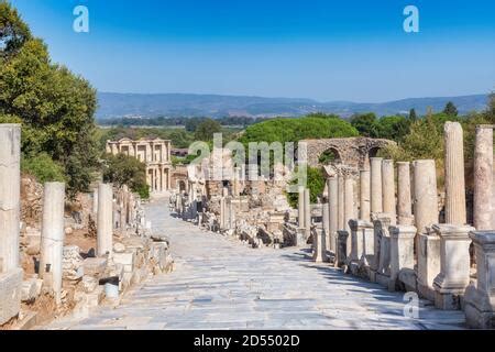 Library Of Celsus In Ephesus Turkey Stock Photo Alamy