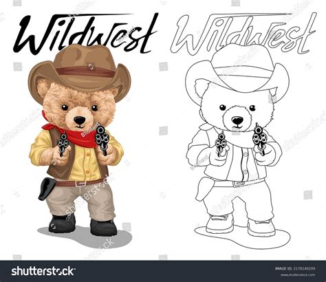 Cartoon Cowboy Hat Bear Royalty Free Photos And Stock Images