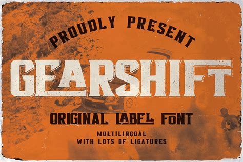 Gearshift Retro Label Font Deeezy