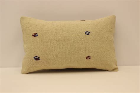 Throw Pillow 12x20 In 30x50 Cm Lumbar Pillow Turkish Kilim Cushion