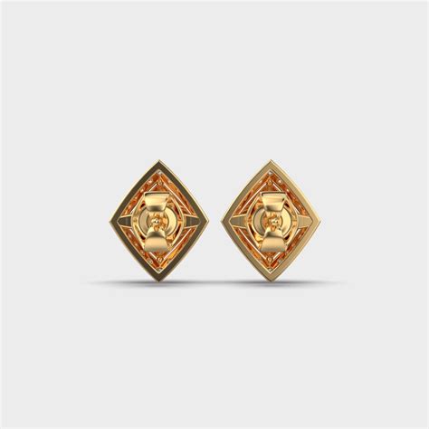 Sparkling Barfi Diamond Studs Jewelbox