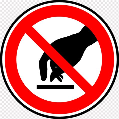 Sign Do Not Touch Touching Forbidden Prohibition Danger Png Pngwing