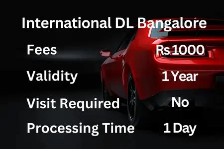 International Driving Permit Bangalore International Driving Licence