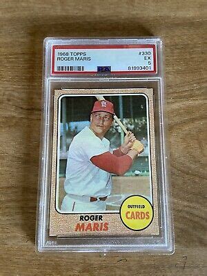 Topps Roger Maris Psa Ex Last Card Ebay