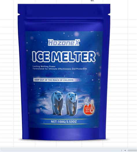 Accaprate Hozoenx Ice Melt Fast Acting Deicer Pellets For Snow Ice