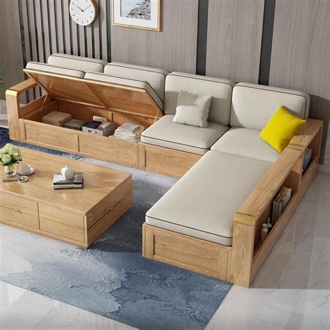 Sofa Combination Storage Nordic Fabric Japanese Style Modern Living