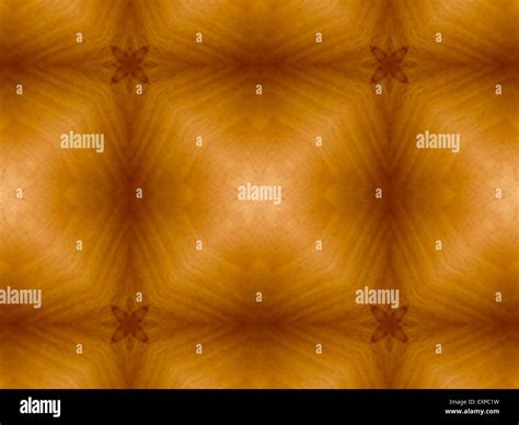 Brown Ethnic Pattern Abstract Kaleidoscope Fabric Design Stock Photo