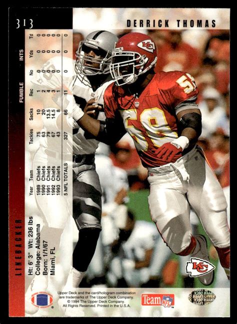 Upper Deck Derrick Thomas Ebay