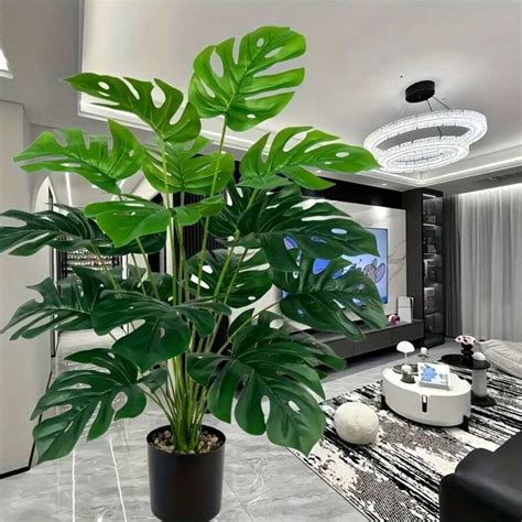 Large Faux Monstera Perfect For Thanksgiving St Patrick S Day