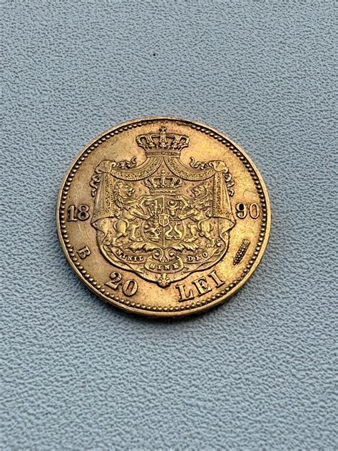 Moneda Aur Romania 20 Lei 1890 Carol I 6 45 Grame Ramnicu Valcea OLX Ro