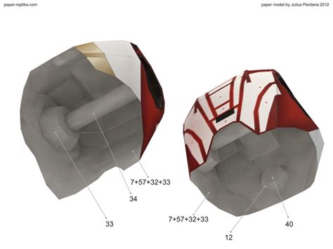 Iron Man Mark VII Paper Model Part 1