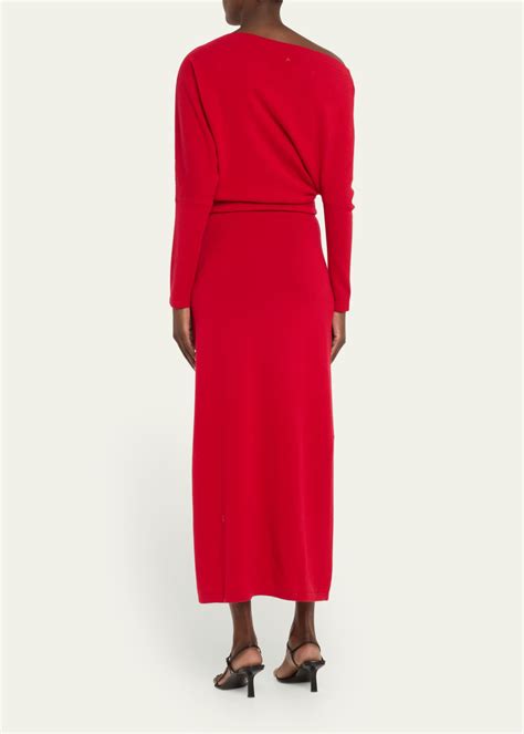 Altuzarra Kasos Off The Shoulder Cashmere Maxi Dress Bergdorf Goodman