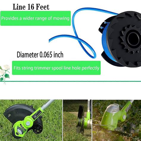 String Trimmer Replacement Spool Line For Greenworks V