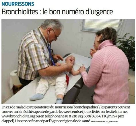 Bronchiolite Num Ro D Urgence Gironde Vigilante