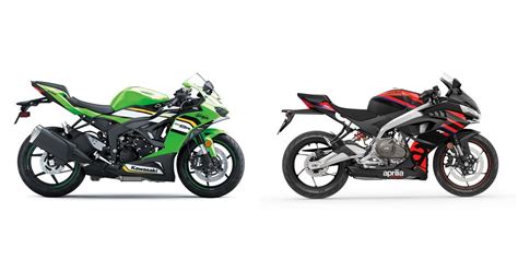 Motorrad Vergleich Kawasaki Ninja Zx R Vs Aprilia Rs