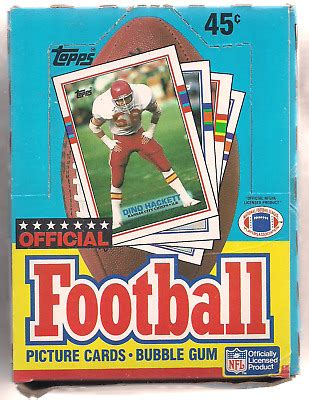 1989 TOPPS FOOTBALL WAX BOX 36 PACKS 15 CARDS 1 STICKER PER PACK