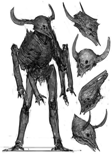 Sketch Collection Ariel Perez Sketches Monster Concept Art