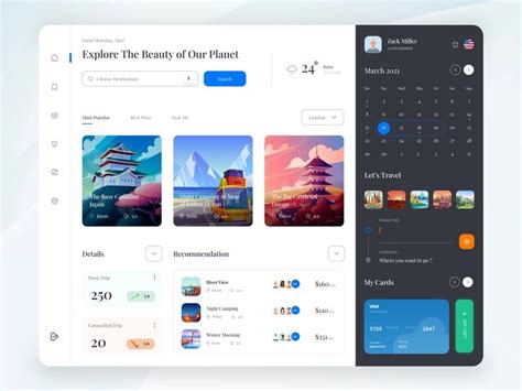 Travel Booking Dashboard Design Dashboard Design Travel Website