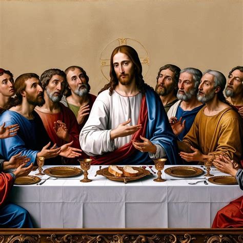 The Last Supper Is Depicted In This Painting