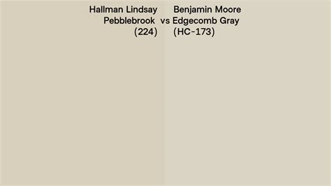 Hallman Lindsay Pebblebrook 224 Vs Benjamin Moore Edgecomb Gray HC