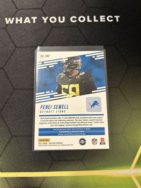 Penei Sewell 2021 Panini Prestige Stars Rookie Card 243 EBay