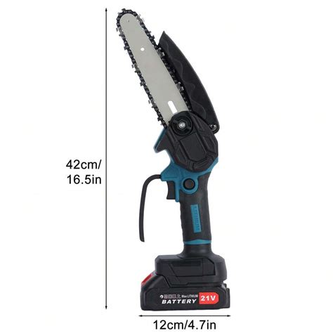 6 Inch Mini Chainsaw Cordless With 2 Battery Mini Electric Chain Saw