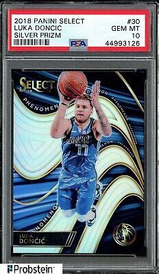 2018 Panini Select Silver Prizm 30 Luka Doncic Mavericks RC Rookie 26