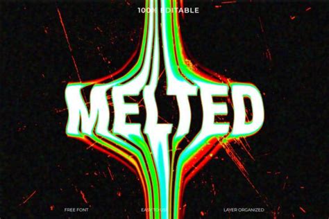 Liquid Melted Font Style Effect Graphic By Imamul Creative Fabrica