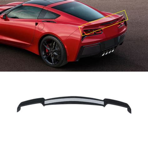 For Corvette C Stingray Gloss Black C Z Style Rear Trunk