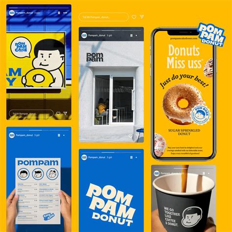 Merdes Creatives Sweet Branding For PomPam Donuts Brings Joyful